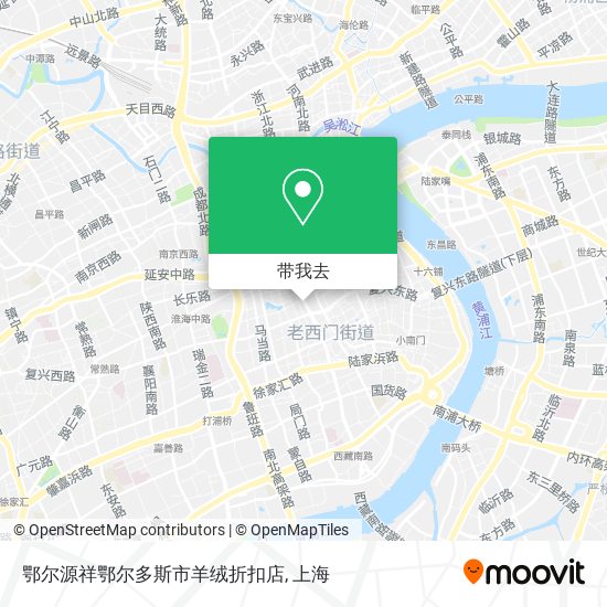 鄂尔源祥鄂尔多斯市羊绒折扣店地图
