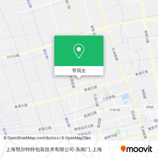 上海鄂尔特特包装技术有限公司-东南门地图