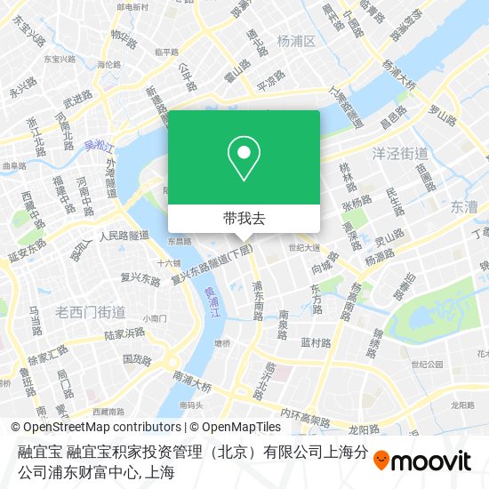 融宜宝 融宜宝积家投资管理（北京）有限公司上海分公司浦东财富中心地图
