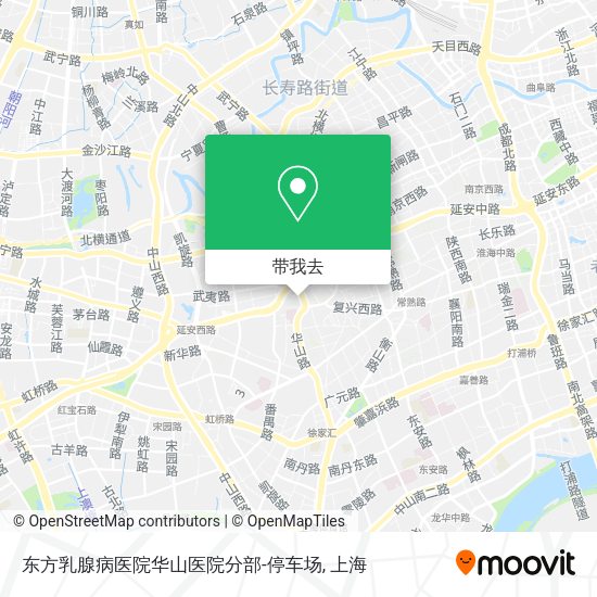 东方乳腺病医院华山医院分部-停车场地图