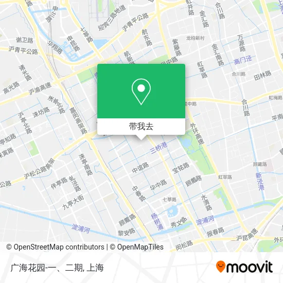 广海花园-一、二期地图