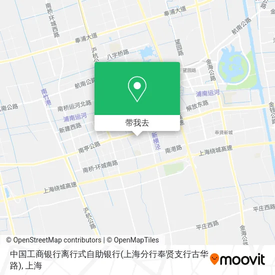中国工商银行离行式自助银行(上海分行奉贤支行古华路)地图