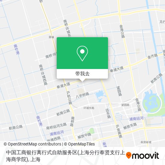 中国工商银行离行式自助服务区(上海分行奉贤支行上海商学院)地图