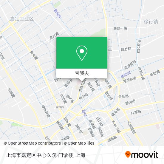 上海市嘉定区中心医院-门诊楼地图