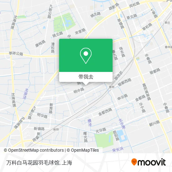 万科白马花园羽毛球馆地图