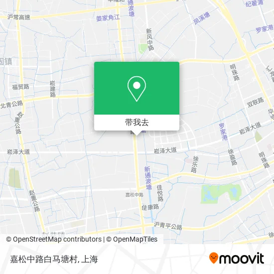 嘉松中路白马塘村地图