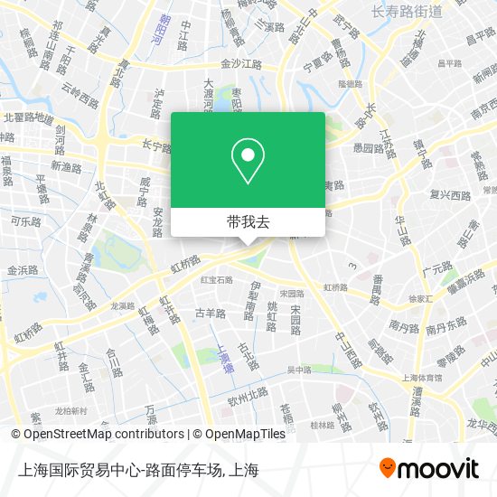 上海国际贸易中心-路面停车场地图
