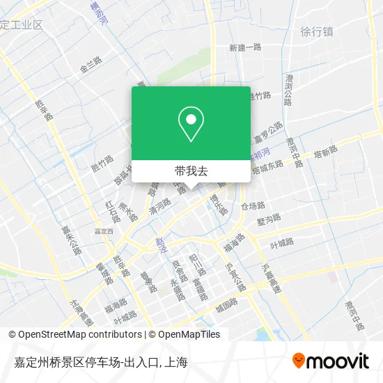 嘉定州桥景区停车场-出入口地图