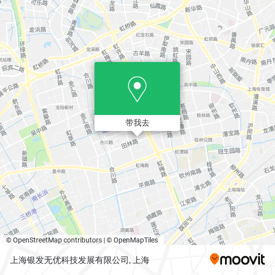 上海银发无优科技发展有限公司地图