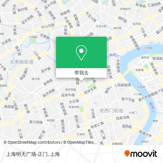 上海明天广场-正门地图