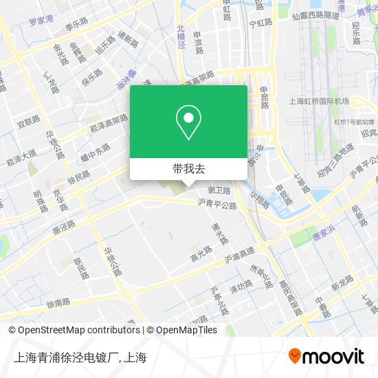 上海青浦徐泾电镀厂地图