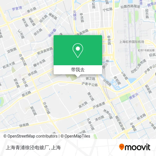 上海青浦徐泾电镀厂地图