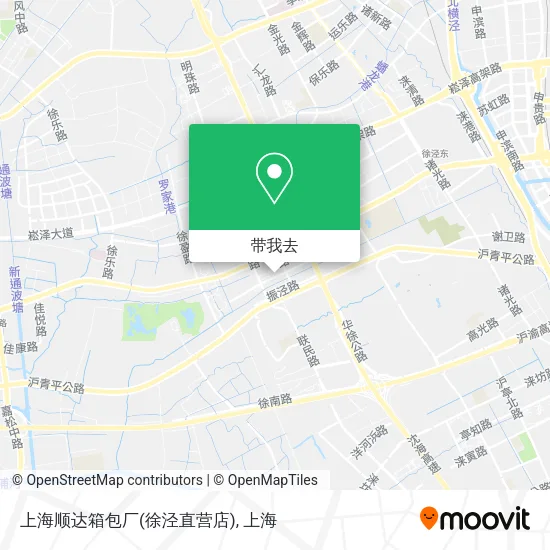 上海顺达箱包厂(徐泾直营店)地图