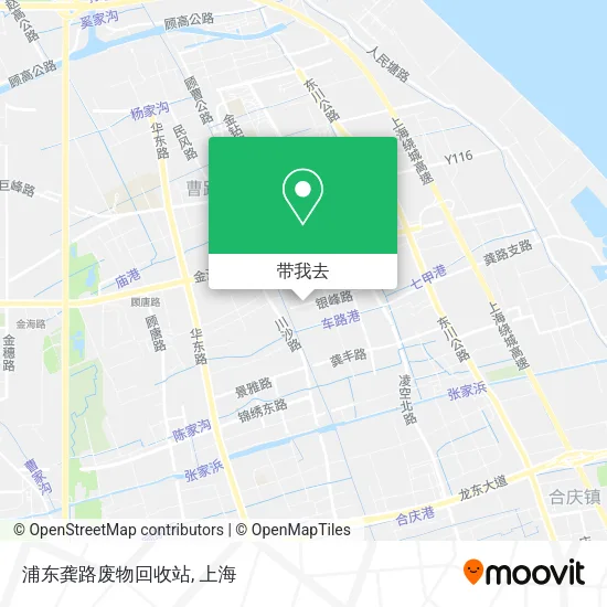浦东龚路废物回收站地图