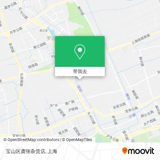 宝山区龚张杂货店地图