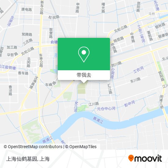 上海仙鹤墓园地图