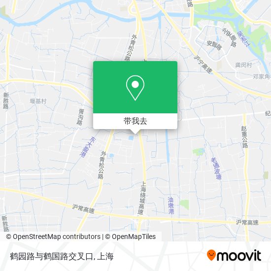 鹤园路与鹤国路交叉口地图