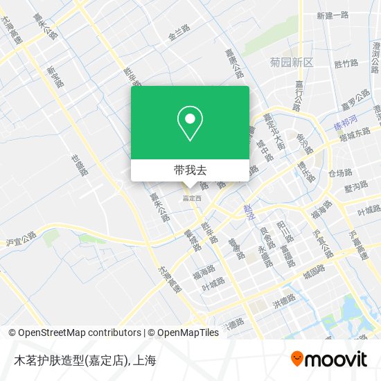 木茗护肤造型(嘉定店)地图