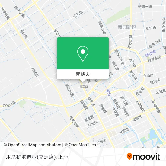 木茗护肤造型(嘉定店)地图