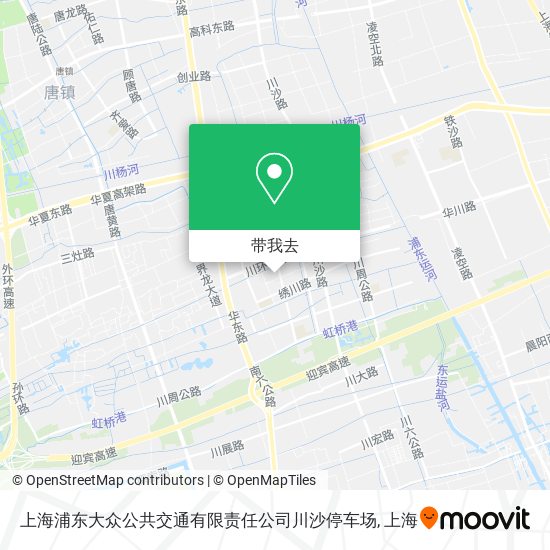 上海浦东大众公共交通有限责任公司川沙停车场地图