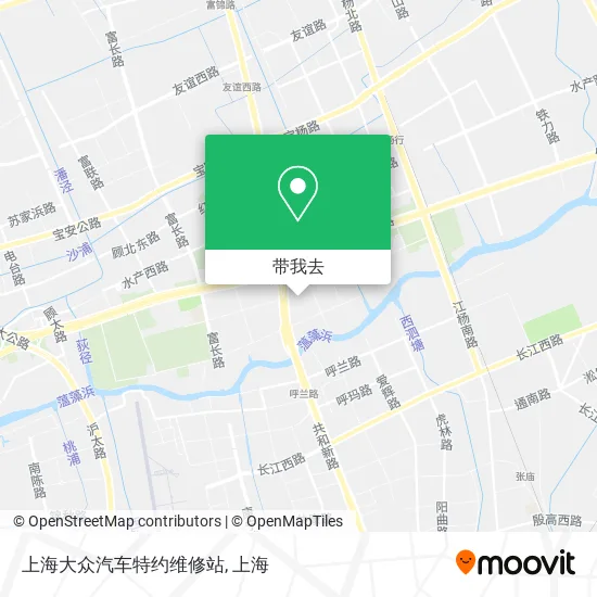 上海大众汽车特约维修站地图