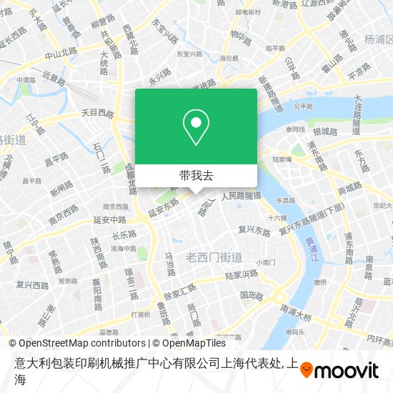意大利包装印刷机械推广中心有限公司上海代表处地图