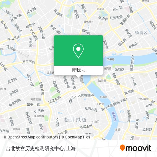 台北故宫历史检测研究中心地图
