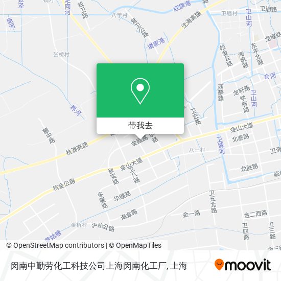 闵南中勤劳化工科技公司上海闵南化工厂地图