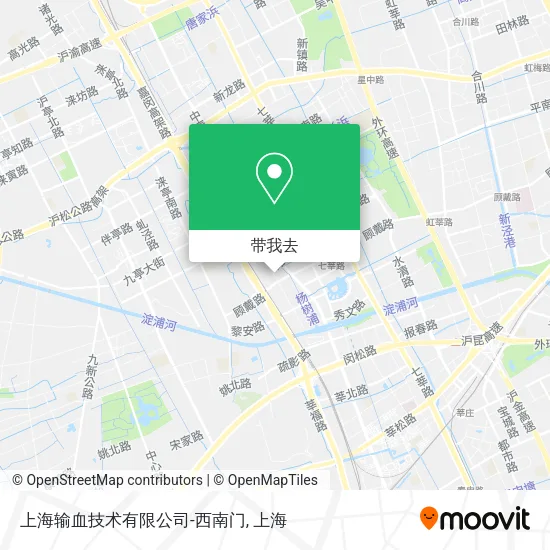 上海输血技术有限公司-西南门地图