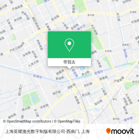 上海英耀激光数字制版有限公司-西南门地图