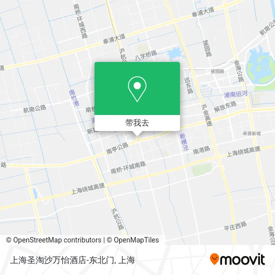 上海圣淘沙万怡酒店-东北门地图