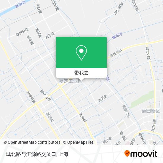 城北路与汇源路交叉口地图