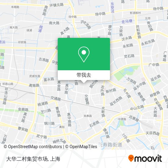 大华二村集贸巿场地图