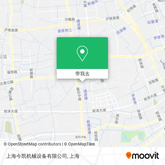 上海今凯机械设备有限公司地图