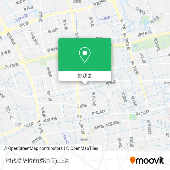 时代联华超市(秀浦店)地图