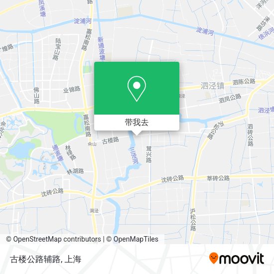 古楼公路辅路地图