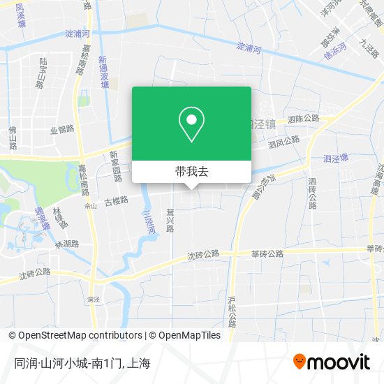 同润·山河小城-南1门地图