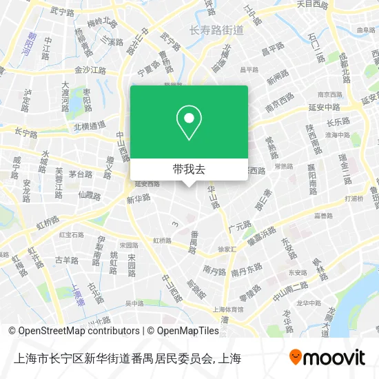 上海市长宁区新华街道番禺居民委员会地图