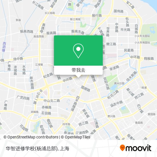 华智进修学校(杨浦总部)地图