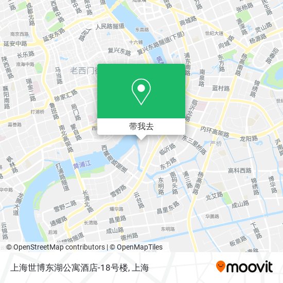 上海世博东湖公寓酒店-18号楼地图