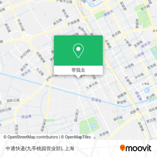 中通快递(九亭桃园营业部)地图