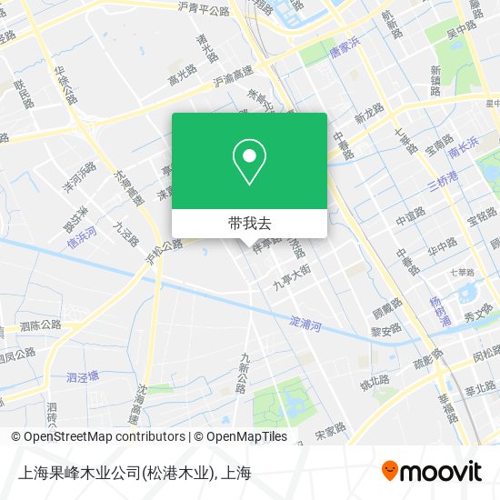 上海果峰木业公司(松港木业)地图