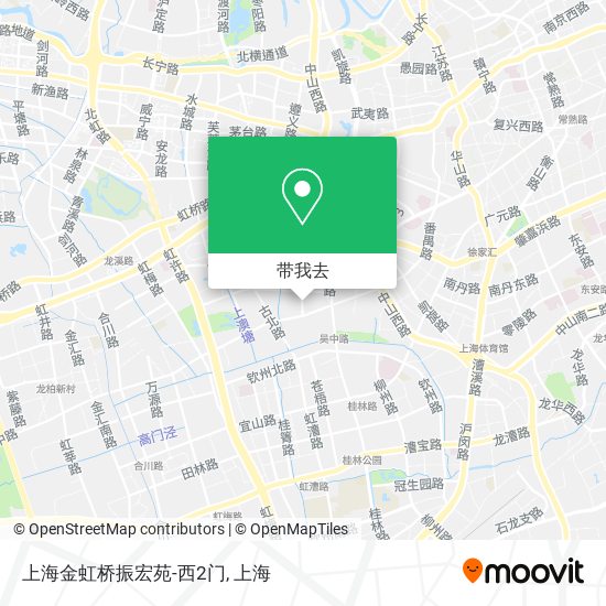 上海金虹桥振宏苑-西2门地图