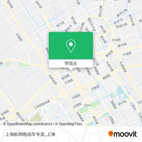 上海欧鸽电动车专卖地图