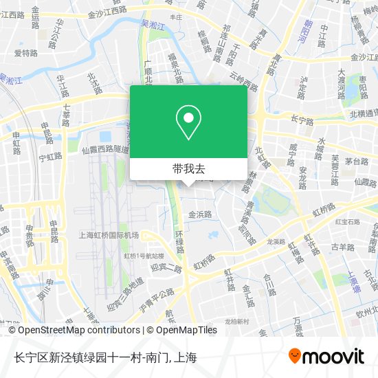 长宁区新泾镇绿园十一村-南门地图