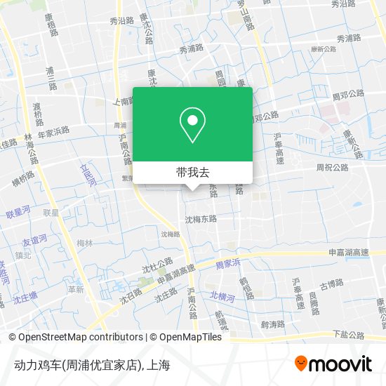 动力鸡车(周浦优宜家店)地图
