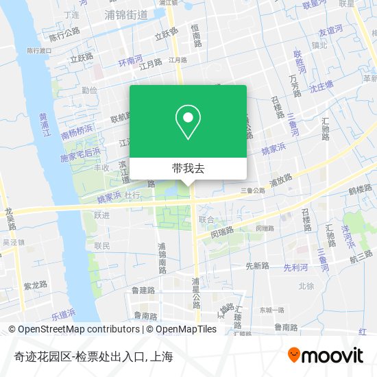 奇迹花园区-检票处出入口地图