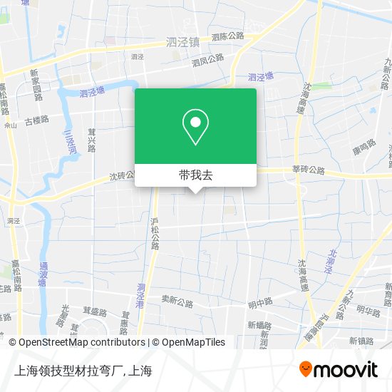 上海领技型材拉弯厂地图