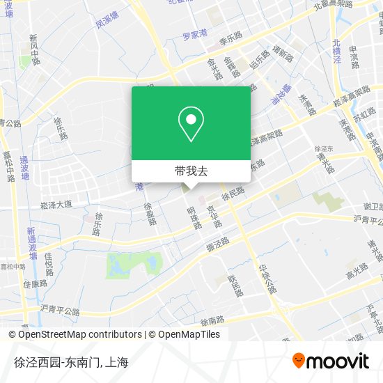 徐泾西园-东南门地图