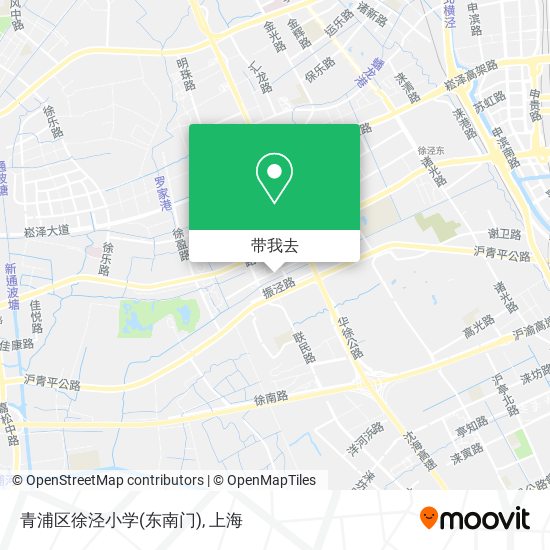 青浦区徐泾小学(东南门)地图